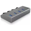 ICY BOX IB-HUB1405 USB 3.2 Gen 1 (3.1 Gen 1) Type-B 5000 Mbit/s antraciet