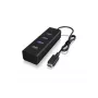 ICY BOX IB-HUB1409-C3 USB 3.2 Gen 1 (3.1 Gen 1) Type-C 5000 Mbit/s zwart