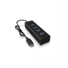 ICY BOX IB-HUB1409-C3 USB 3.2 Gen 1 (3.1 Gen 1) Type-C 5000 Mbit/s zwart