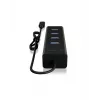 ICY BOX IB-HUB1409-C3 USB 3.2 Gen 1 (3.1 Gen 1) Type-C 5000 Mbit/s zwart