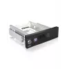 ICY BOX IB-168SK-B trayloze verwisselbare behuizing voor 3,5″ SATA-hdd in 5,25″-sleuf (13,3 cm), met slot, zwart