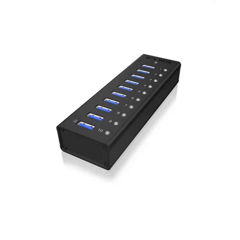 ICY BOX IB-AC6110 USB 3.2 Gen 1 (3.1 Gen 1) Type-B 5000 Mbit/s zwart