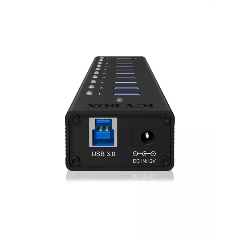 ICY BOX IB-AC6110 USB 3.2 Gen 1 (3.1 Gen 1) Type-B 5000 Mbit/s zwart
