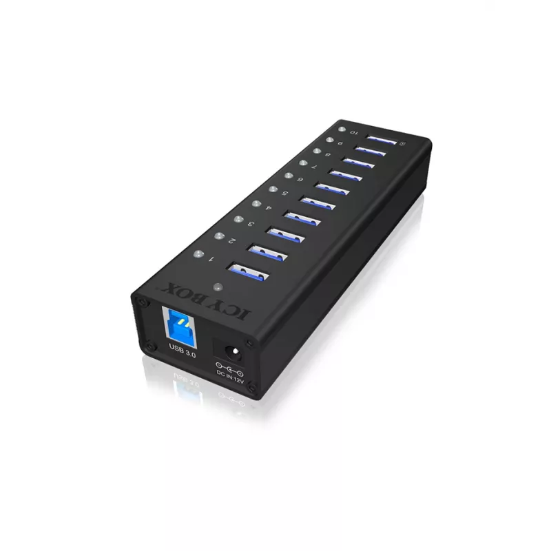 ICY BOX IB-AC6110 USB 3.2 Gen 1 (3.1 Gen 1) Type-B 5000 Mbit/s zwart