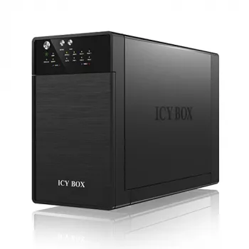 ICY BOX IB-RD3620SU3 disk-array 0 TB desktop zwart