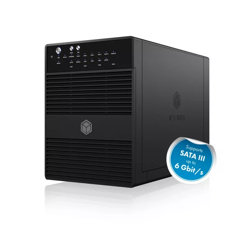 ICY BOX IB-RD3640SU3 HDD-behuizing zwart 3,5 inch