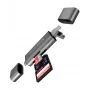 ICY BOX IB-CR200-C kaartlezer USB 2.0 zwart