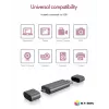 ICY BOX IB-CR200-C kaartlezer USB 2.0 zwart