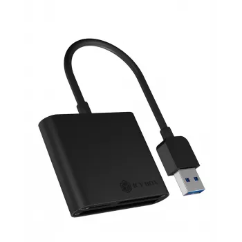 ICY BOX IB-CR301-U3 kaartlezer USB 3.2 Gen 1 (3.1 Gen 1) zwart