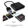 ICY BOX IB-CR301-U3 kaartlezer USB 3.2 Gen 1 (3.1 Gen 1) zwart