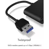 ICY BOX IB-CR301-U3 kaartlezer USB 3.2 Gen 1 (3.1 Gen 1) zwart