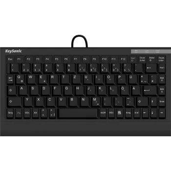 KeySonic ACK-595C+ (US) toetsenbord home USB QWERTY US-Engels zwart