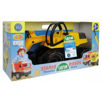 Lena GIGA TRUCKS graafmachine Pro, graafmachine, 3 jaar, zwart, geel