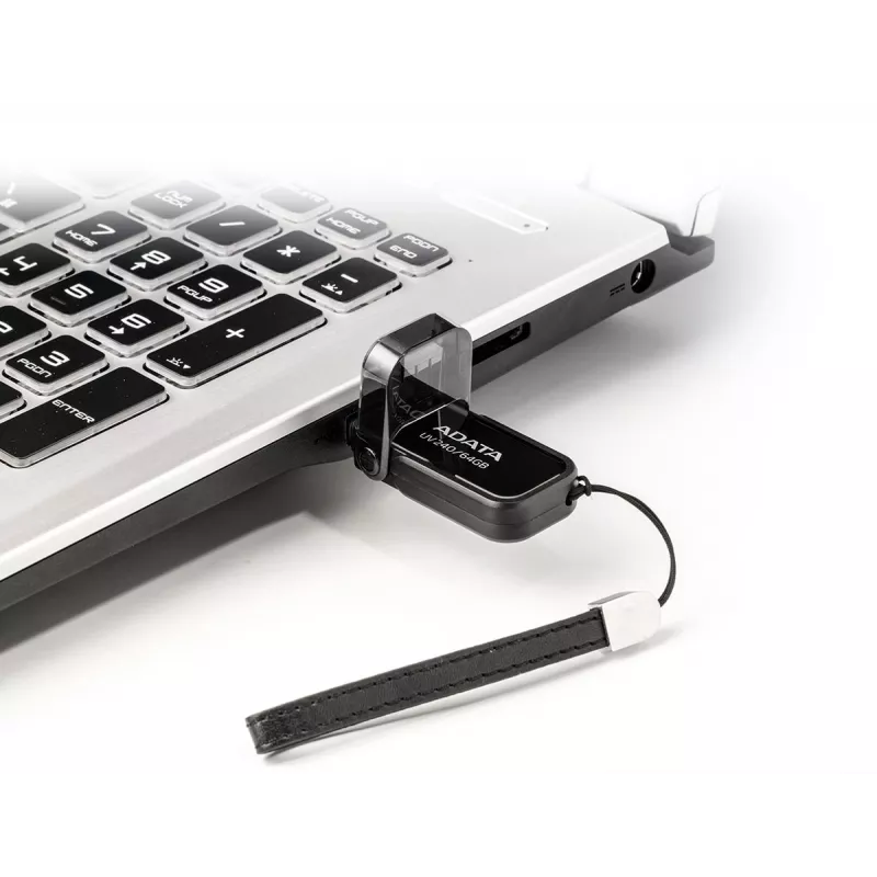 USB-stick ADATA USB Type-A 2.0 64 GB UV240, zwart, kapontwerp