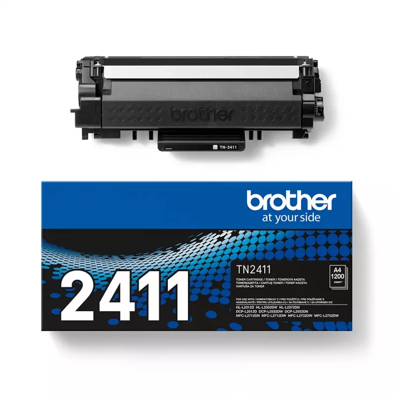 Tonerpatroon Brother TN-2411 — zwart, 1-pack, laserdruk, ~1200 pagina's