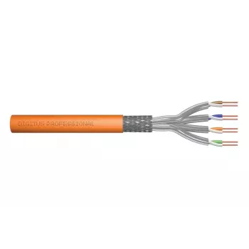 DIGITUS installatiekabel - Cat 7 - S/FTP - AWG 23/1 - simplex - 500 m - oranje