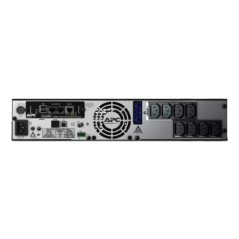 APC Smart-UPS X SMX750INC - 750VA, 8x C13 uitgang, USB, uitbreidbare looptijd, NMC