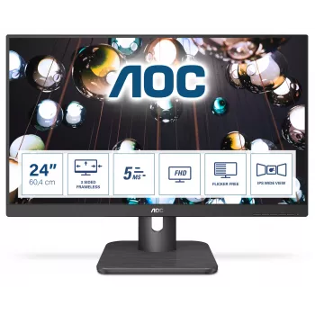 AOC E1 24E1Q computermonitor 60,5 cm (23,8 inch) 1920 x 1080 pixels Full HD LED zwart