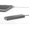 DIGITUS USB 3.0-hub, 7-poorts incl. 5V/3,5A voeding, aluminium behuizing