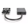 DIGITUS VGA naar HDMI-converter + audio (3,5mm) Full HD (1080p), kabeltype 15 cm zwart