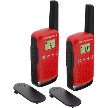Motorola TALKABOUT T42 portofoon 16 kanalen zwart, rood