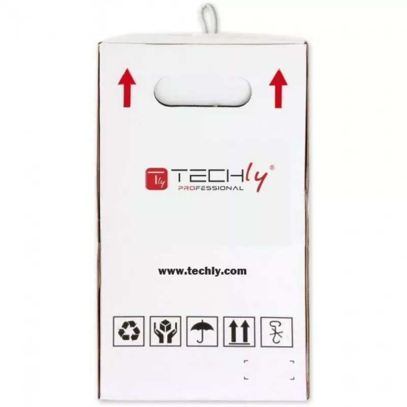 Techly ITP8-FLU-0305 netwerkkabel grijs 305 m Cat5e U/UTP (UTP)