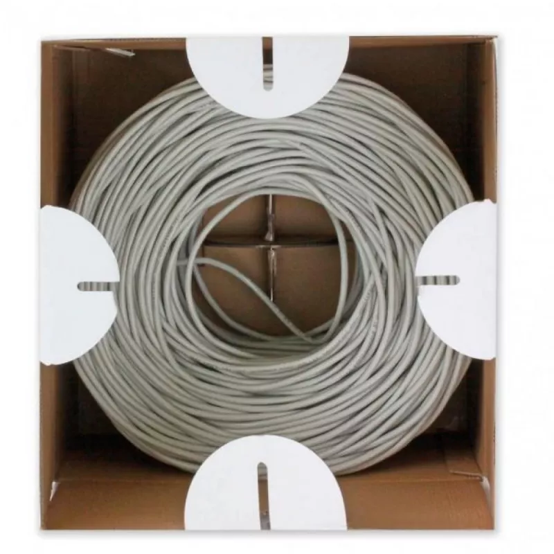 Techly ITP9-FLU-0305 netwerkkabel grijs 305 m Cat6 U/UTP (UTP)