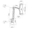 Techly ICA-TBL 2802 houder passieve houder tablet/UMPC zwart
