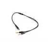 Audio-adapter Gembird CCA-418M 3,5 mm bus naar 2×3,5 mm stekker, 0,2 m, zwart