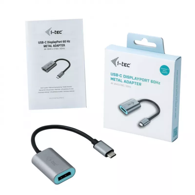 i-tec Metal USB-C DisplayPort-adapter 4K/60Hz