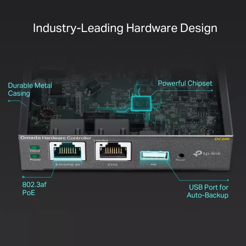 TP-Link Omada Hardware Controller, zwart, intern, 1200 MHz, 1024 MB, DDR3, 4000 MB
