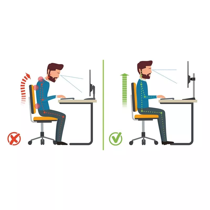 Techly ICA-LCD 260 monitorbeugel / standaard 68,6 cm (27 inch) bureau wit