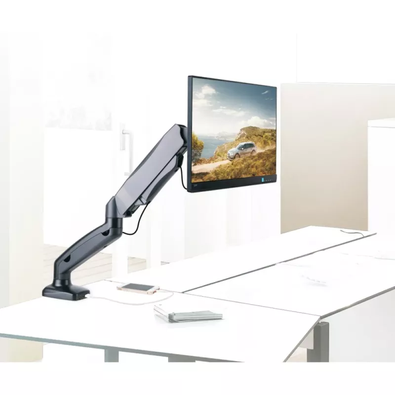 Techly ICA-LCD 514 monitorbeugel / voet 68,6 cm (27 inch) tafel zwart