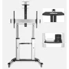 Techly ICA-TR24 mobiele tv-standaard, 60-100 inch, 100 kg, met planken