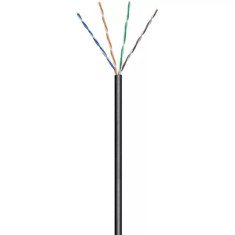 Techly ITP7-UTP-0100LO netwerkkabel zwart 100 m Cat5e U/UTP (UTP)