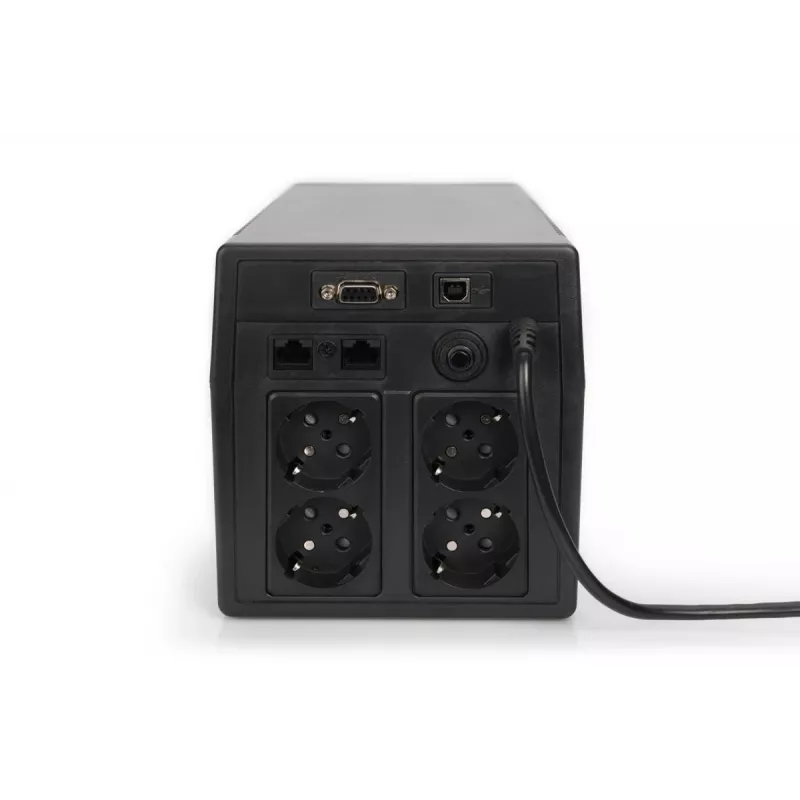 DIGITUS line-interactieve UPS 1000 VA/600 W 12 V/7 Ah x2 4x CEE7/7 AVR USB
