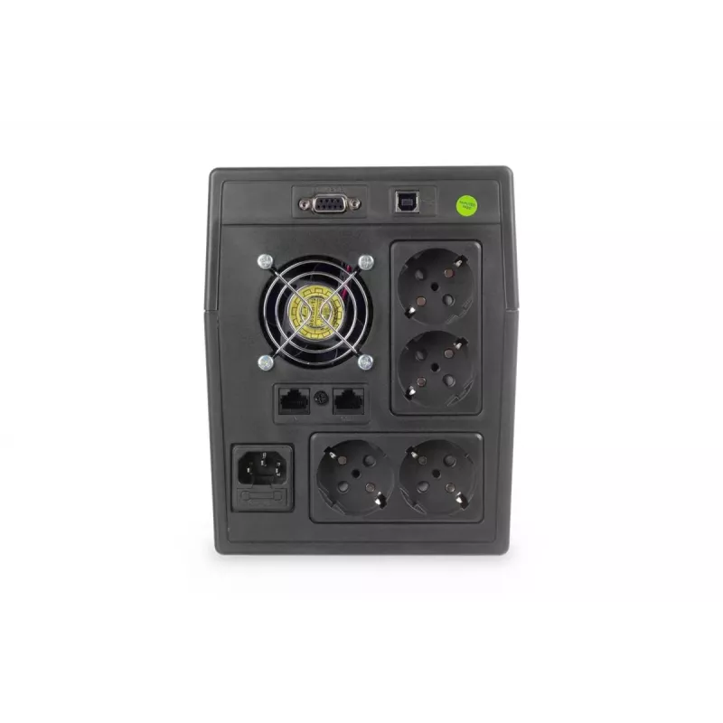 DIGITUS line-interactieve UPS 1500 VA/900 W 12 V/9 Ah x2 4x CEE7/7 AVR USB