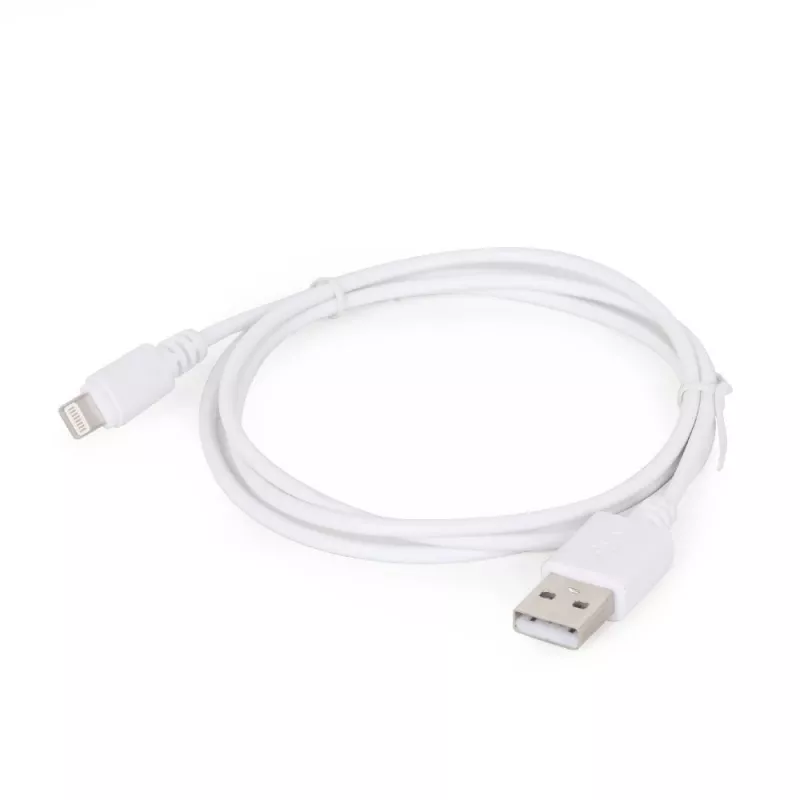 GEMBIRD USB-naar-8-pin laad- en datakabel, 1 m – wit