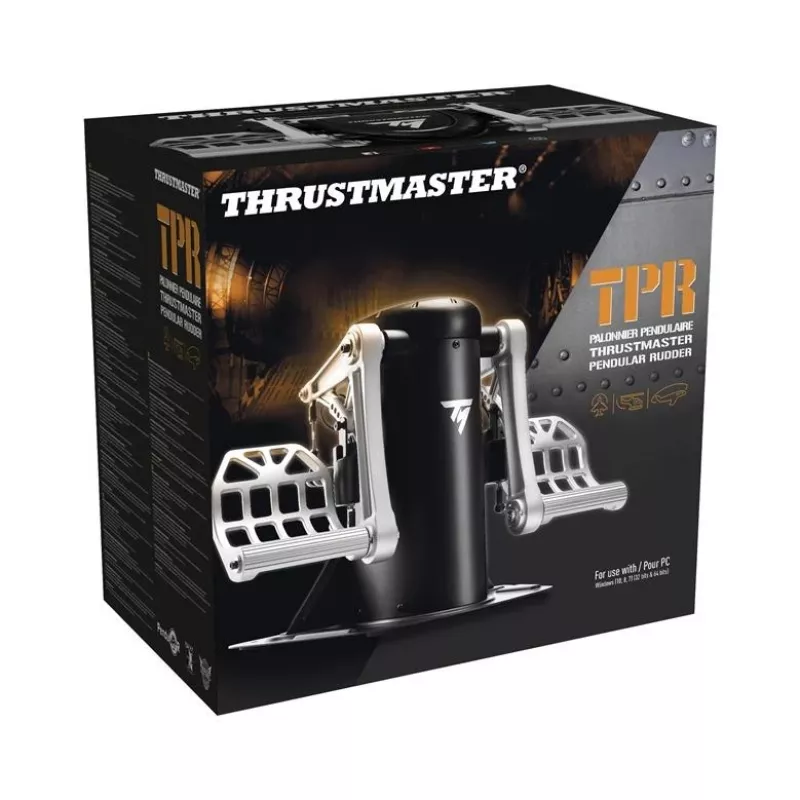 Thrustmaster TPR Rudder zwart, zilver USB flight sim analoog pc