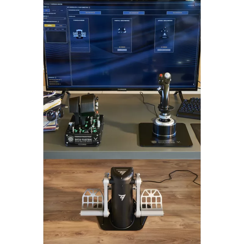 Thrustmaster TPR Rudder zwart, zilver USB flight sim analoog pc