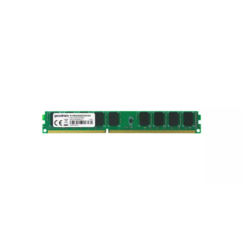 GOODRAM W-MEM2666E4D816G 16 GB (1 x 16 GB) DDR4 2666 MHz ECC UDIMM CL19 geheugenmodule