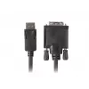 Videokabel-adapter LANBERG DisplayPort 1.2 naar DVI-D CA-DPDV-10CU-0030-BK, 3 m, 1080p, 60 Hz, zwart