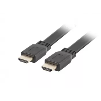 HDMI-kabel LANBERG CA-HDMI-21CU-0018-BK 1,8 m – HDMI 2.0, 18 Gbit/s, ARC, Ethernet, verguld