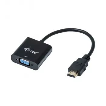 i-tec HDMI naar VGA-kabel adapter, 0.15 m, HDMI, VGA, male, female, 1920 x 1080 pixels