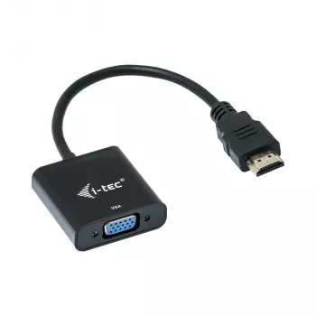 i-tec HDMI naar VGA-kabel adapter, 0.15 m, HDMI, VGA, male, female, 1920 x 1080 pixels