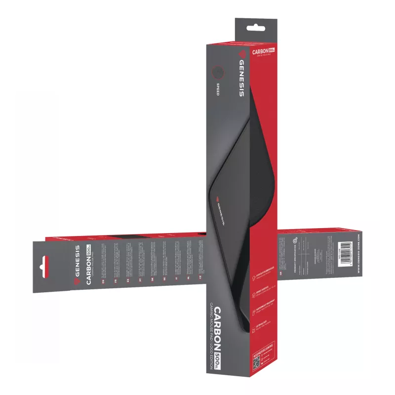 GENESIS Carbon 500 XL Logo gaming-muismat zwart