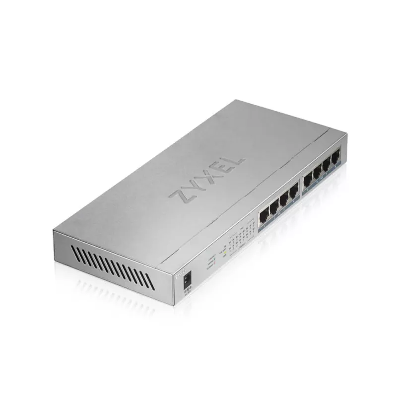 Zyxel GS1008HP unmanaged Gigabit Ethernet (10/100/1000) Power over Ethernet (PoE) grijs