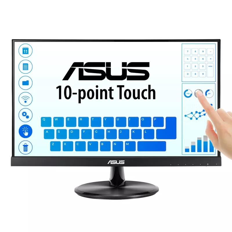 ASUS VT229H computermonitor 54,6 cm (21,5 inch) 1920 x 1080 pixel Full HD LED touchscreen zwart