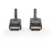 DIGITUS DisplayPort-verbindingskabel, DP M/M, 2m met vergrendeling, DP, 1.1a conform zwart
