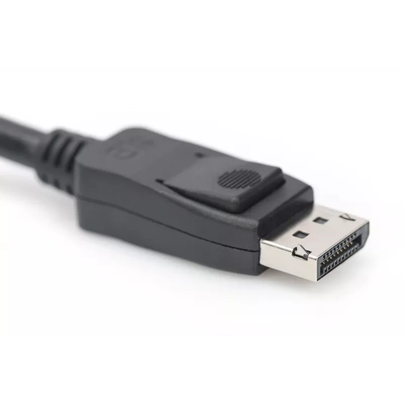 DIGITUS DisplayPort-kabel, M/M, 2 m met vergrendeling, Ultra HD 8K, vers. 1.3/1.4, standaard